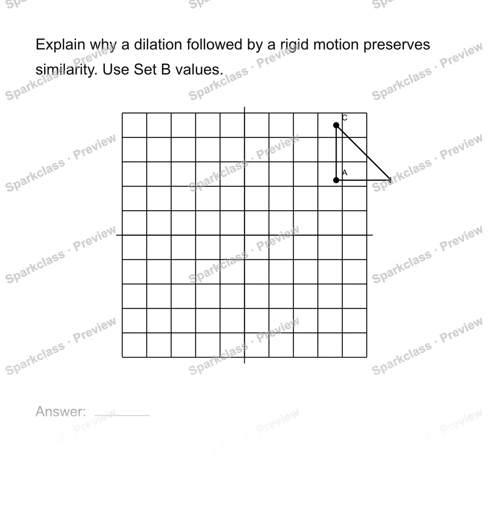 Explain why a transformation preserves similarity — page 1