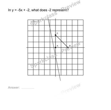Interpret an intercept — Grade 8 problem preview