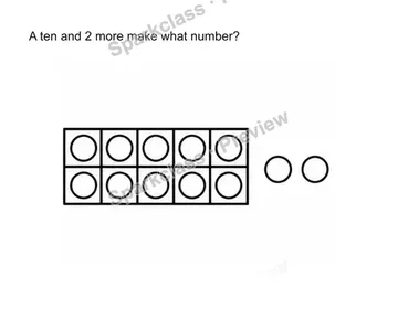 Compose 11-19 as ten and some ones — Kindergarten problem preview