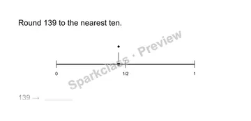 Round to the nearest ten — Grade 3 problem preview