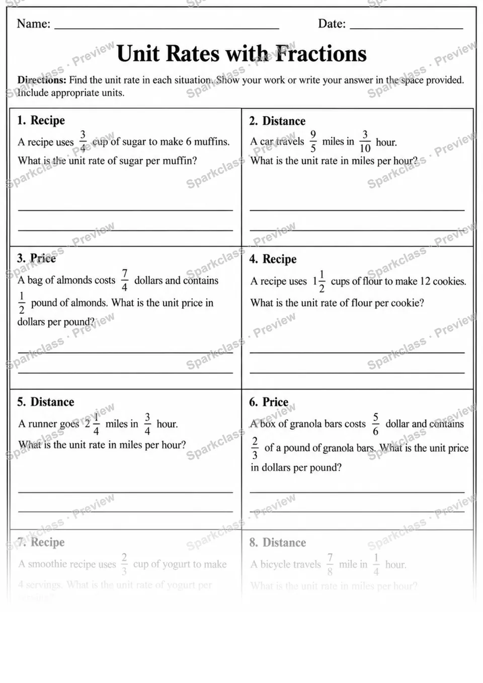 7.RP.A.1 · Compute unit rates with fractions — page 1