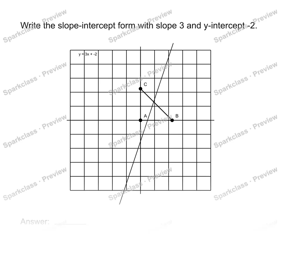 Use slope-intercept form — page 1