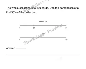 Percent as a rate per hundred — Grade 6 problem preview