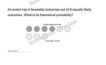 Find theoretical probability — Grade 7 problem preview