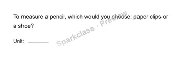 Choose a unit — Grade 1 problem preview