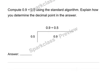 Compute with multi-digit decimals — Grade 6 problem preview