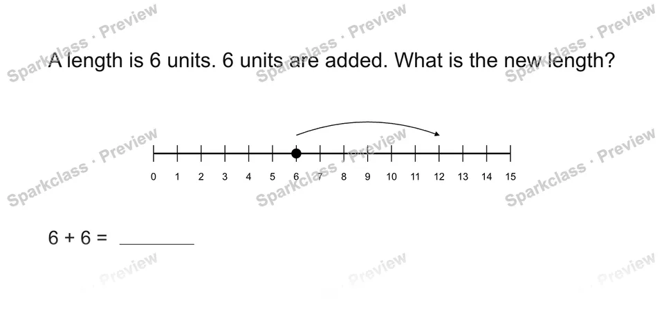 Use a length number line — page 1