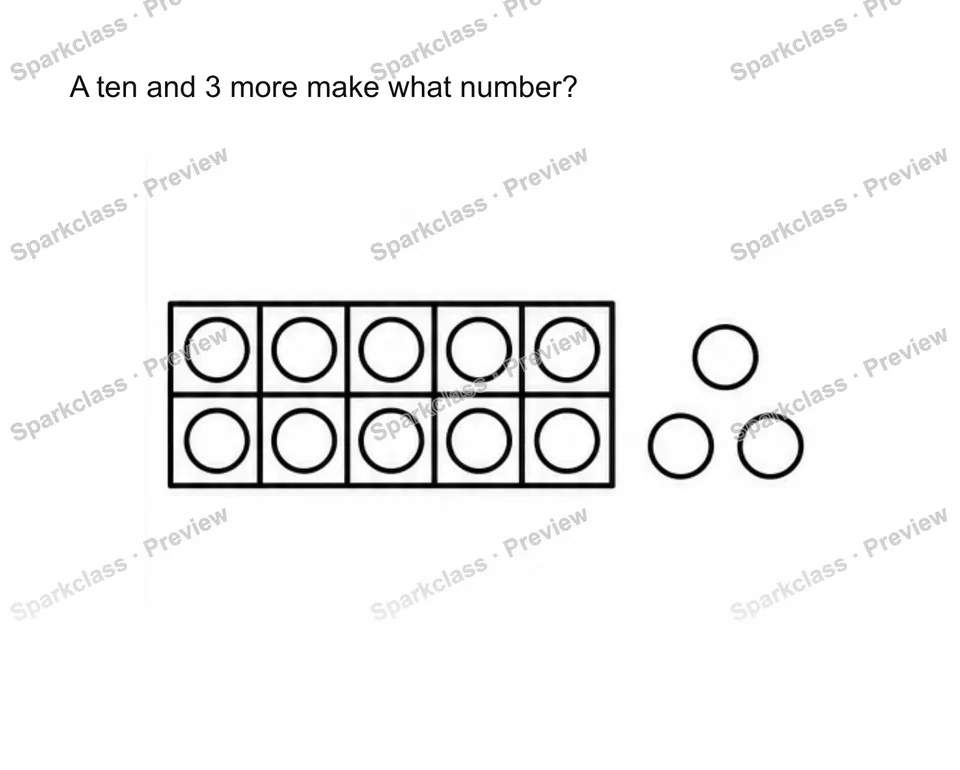 Compose 11-19 as ten and some ones — page 1