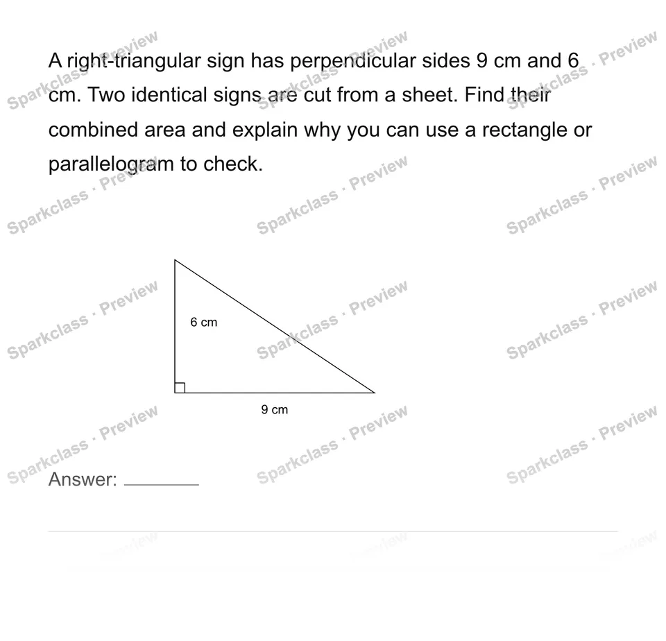Derive and apply triangle area — page 1