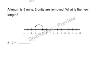 Use a length number line — Grade 2 problem preview