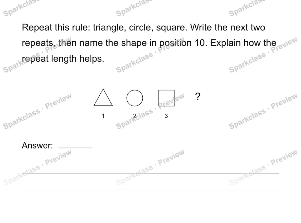 Generate a repeating shape pattern — page 1