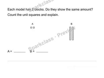 Same number of blocks? — Grade 4 problem preview