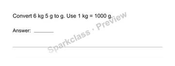 Convert measurement units — Grade 4 problem preview