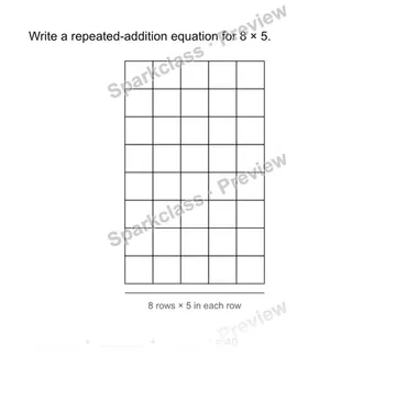 Use repeated addition — Grade 3 problem preview