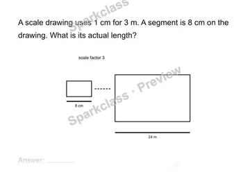 Use a scale factor — Grade 7 problem preview