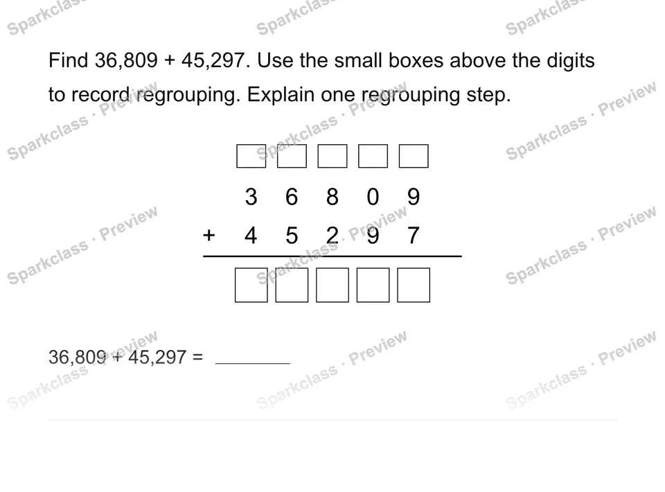 Add whole numbers — page 1