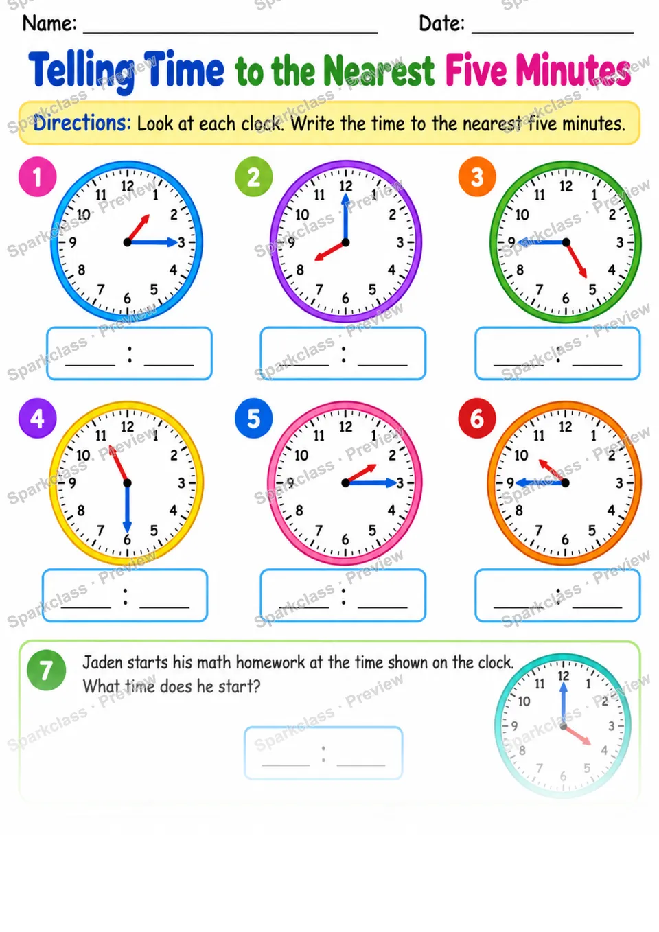 2.MD.C.7 · Time Warmup — page 1