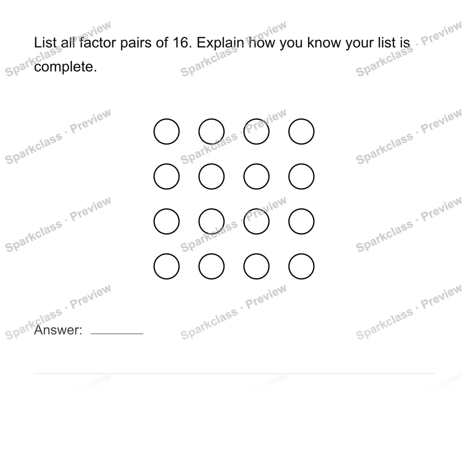 Find all factor pairs — page 1