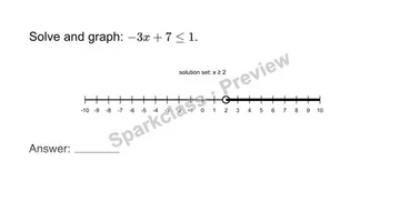 Solve a two-step inequality — Grade 7 problem preview