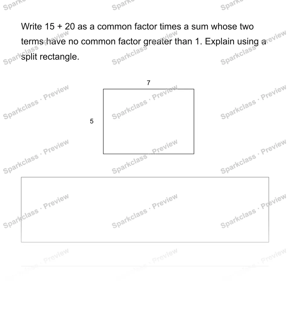 Use the distributive property with common factors — page 1