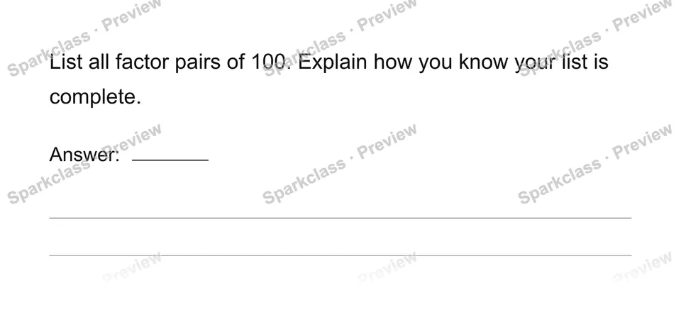 Find all factor pairs — page 1