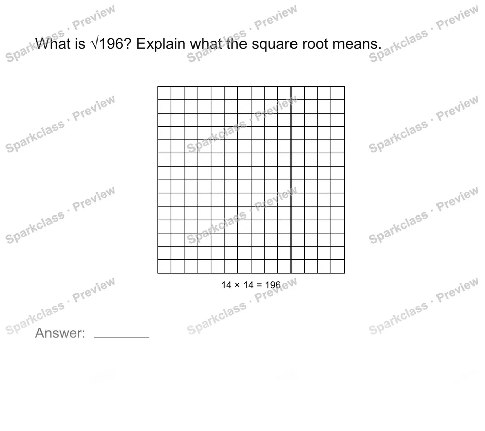 Interpret square roots — page 1