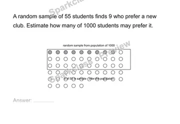 Use a sample to infer a population — Grade 7 problem preview