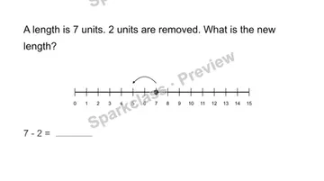 Use a length number line — Grade 2 problem preview