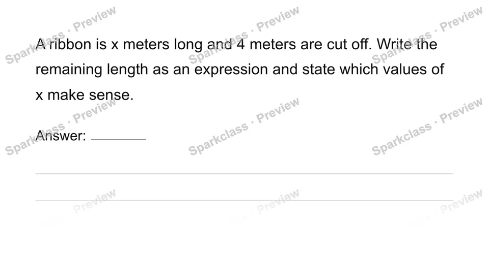 Use variables for unknowns and varying quantities — page 1