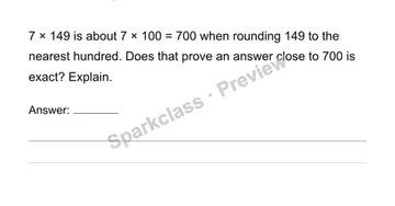 Estimate a product — Grade 4 problem preview