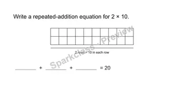 Use repeated addition — Grade 3 problem preview