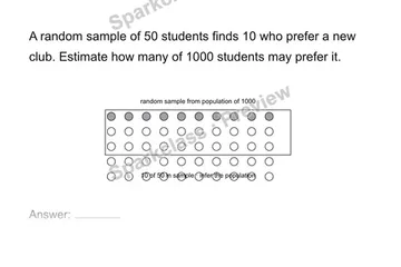 Use a sample to infer a population — Grade 7 problem preview