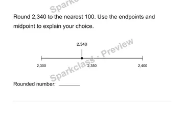 Round to a given place — Grade 4 problem preview