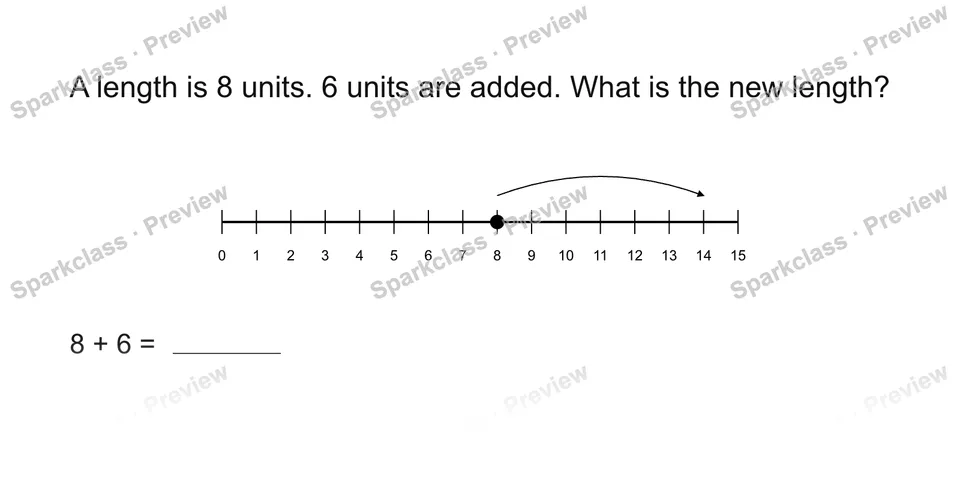 Use a length number line — page 1