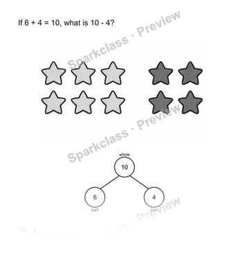 Use a related fact — Grade 2 problem preview