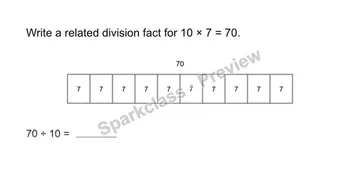 Fact family — Grade 3 problem preview