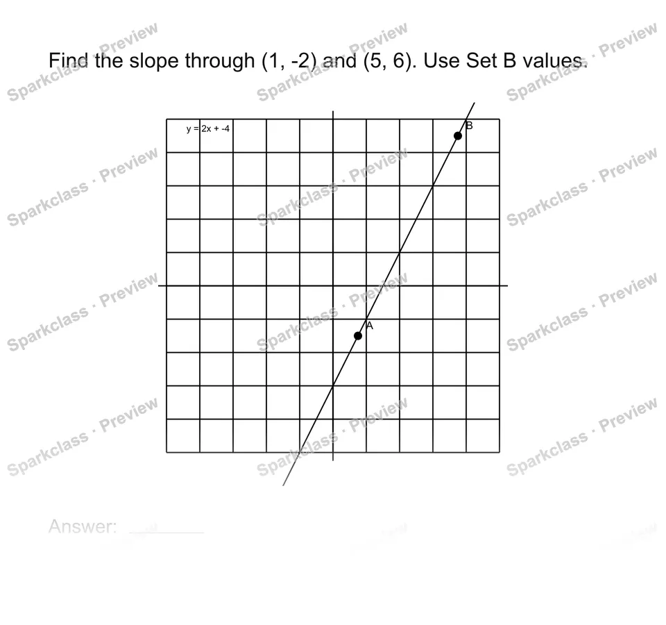Find slope from two points — page 1