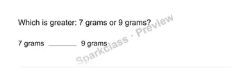 Compare measurements — Grade 3 problem preview