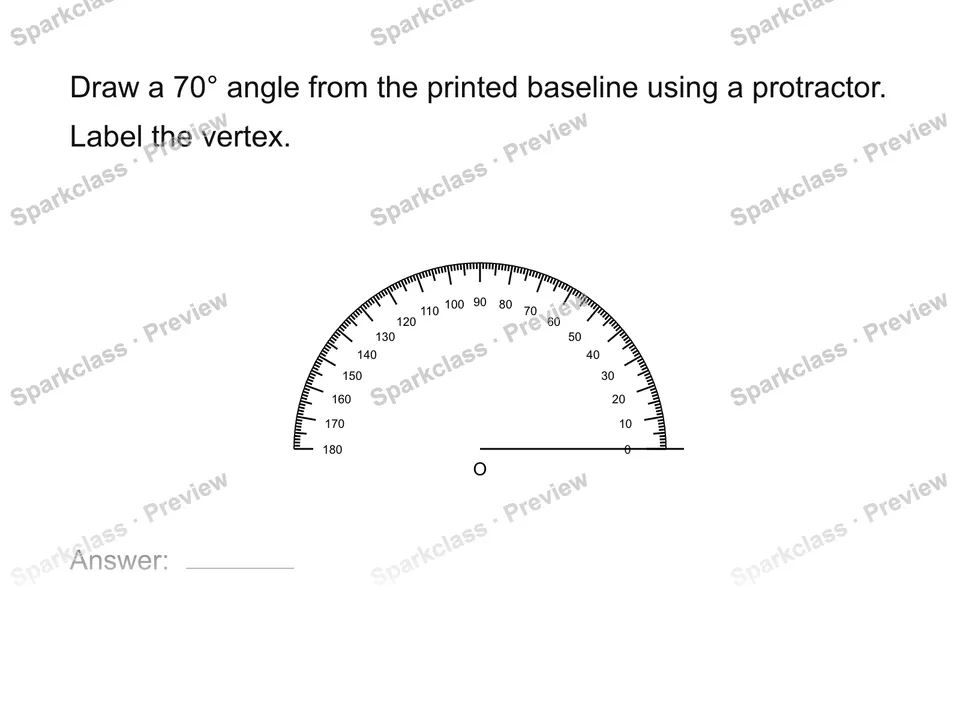 Measure and draw angles — page 1