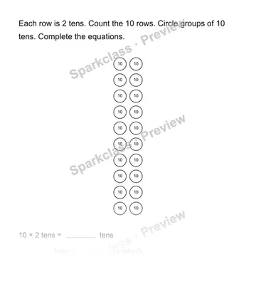 Make ten copies step by step — Grade 4 problem preview