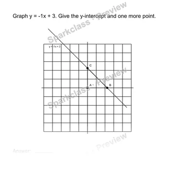 Graph a linear equation — Grade 8 problem preview