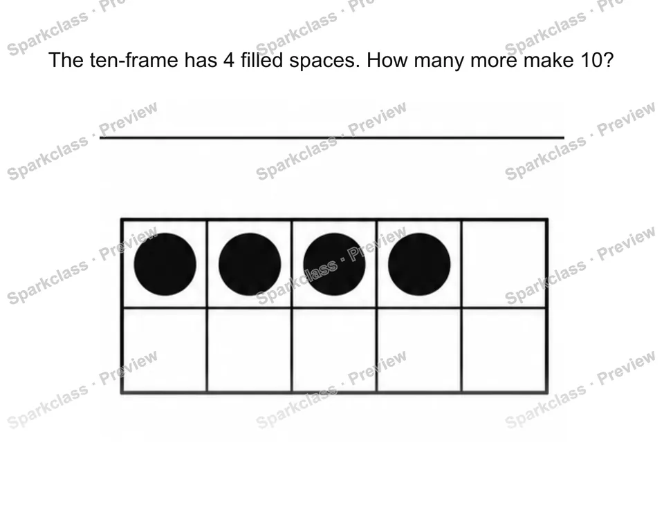 Find the missing part to make 10 — page 1