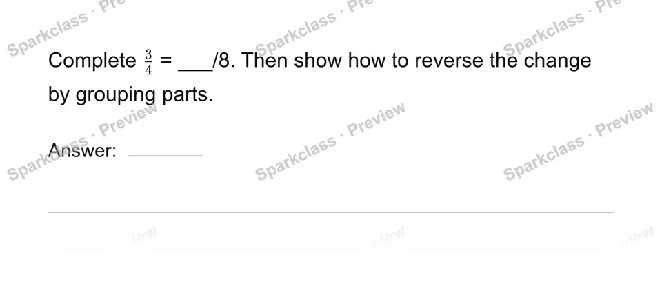 Generate equivalent fractions — page 1