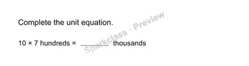 Use larger units — Grade 4 problem preview