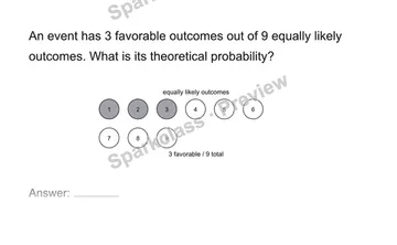 Find theoretical probability — Grade 7 problem preview