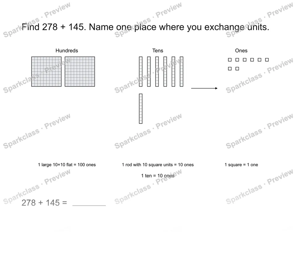 Explain an exchange in addition — page 1