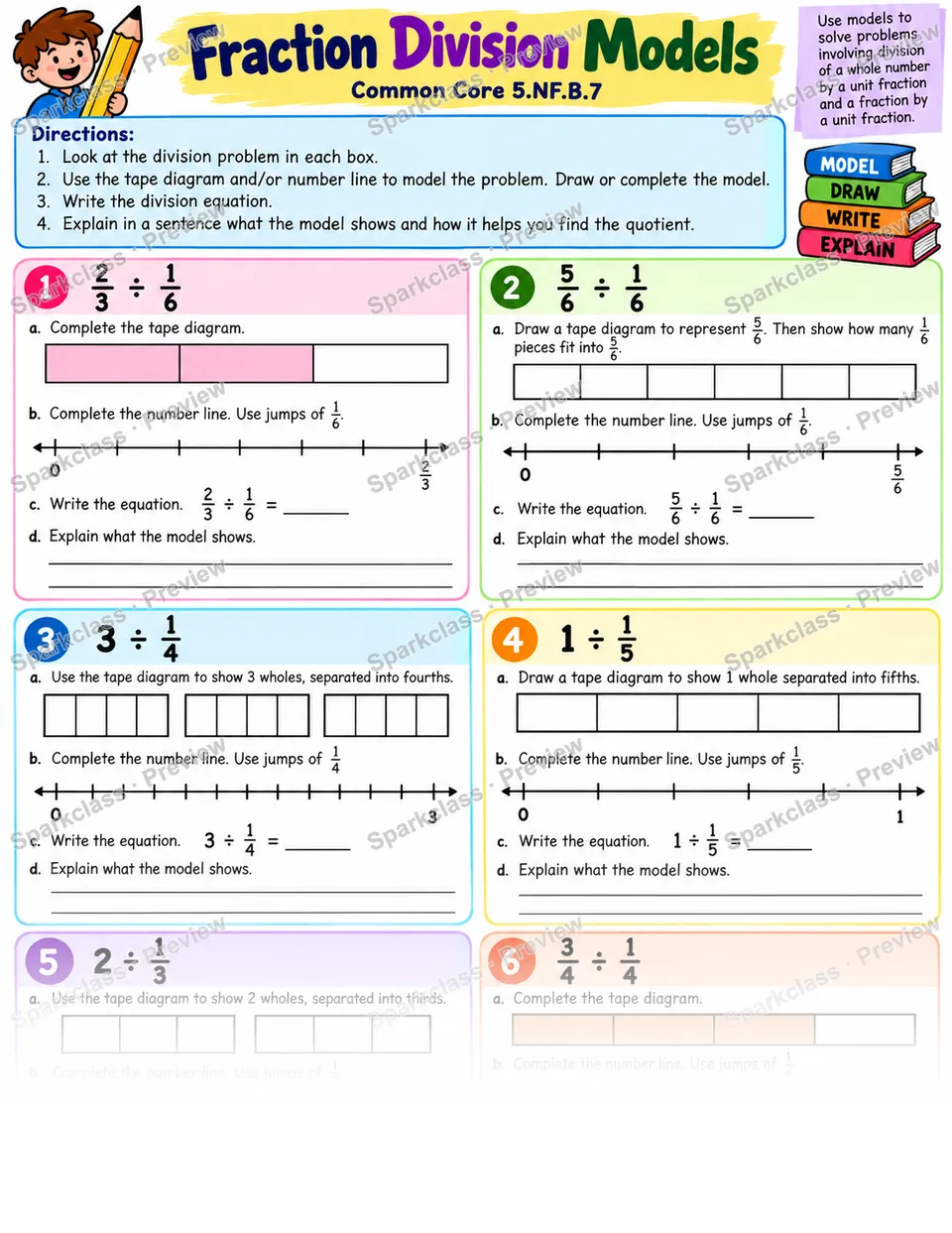 Models for Fraction Division — page 1
