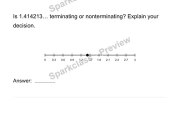Recognize nonrepeating decimals — Grade 8 problem preview