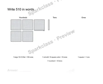 Read a three-digit number — Grade 2 problem preview
