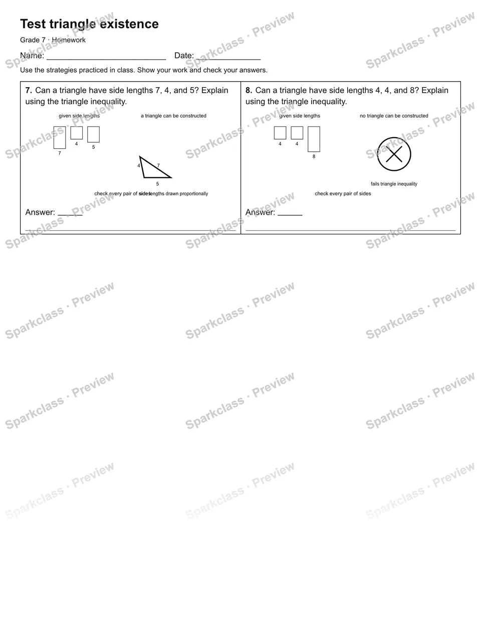 Test triangle existence — Homework — page 2